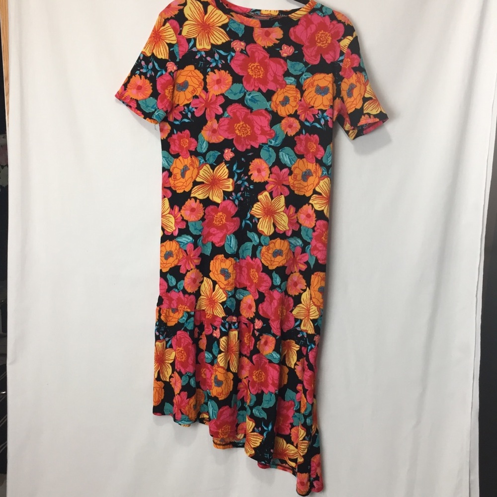Zara Floral High-Low Tiered Dress